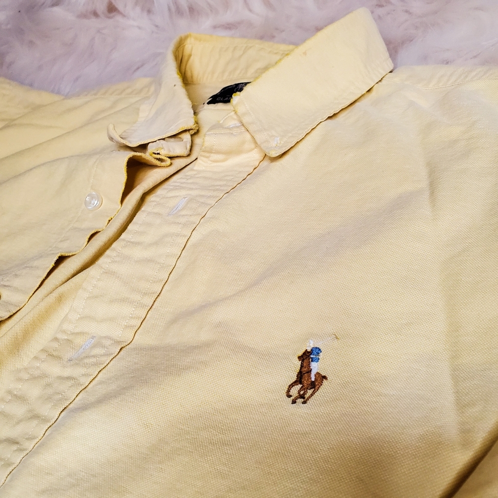 Vintage yellow Ralph Lauren button down